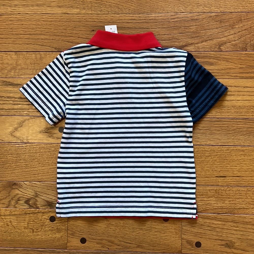 Joe fresh patchwork stripe polo 2T - Picture 3 of 3